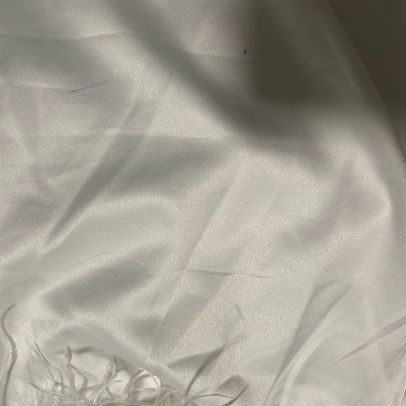 White Feather Satin Pajamas - Picture 6 of 6